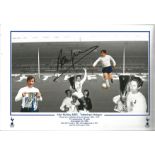 Football Alan Mullery signed 12x8 colour montage photo picturing the Spurs legend during his time at