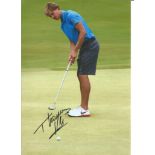 Golf Thomas Detry 12x8 signed colour photo of the Belgium European Tour player. Good Condition.