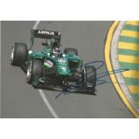 Motor Racing Kamui Kobayashi signed 12x8 colour photo pictured driving for Caterham. Good Condition.