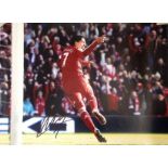 Football Luis Suarez signed 16x12 colour photo pictured while playing for Liverpool. Good Condition.