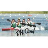 Olympics David Toth signed 6x4 colour photo of the silver medallist in K4 1000M Canoeing event in