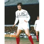 Football Mick Bates signed 10x8 colour photo pictured while playing for Leeds United. Good