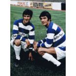 Roger And Ian Morgan 1968, Football Autographed 16 X 12 Photo, A Superb Image Depicting The Morgan