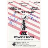 Ipswich Town 1981, Official Programme For The 1981 Uefa Cup Final Second Leg Against Az Alkmaar,