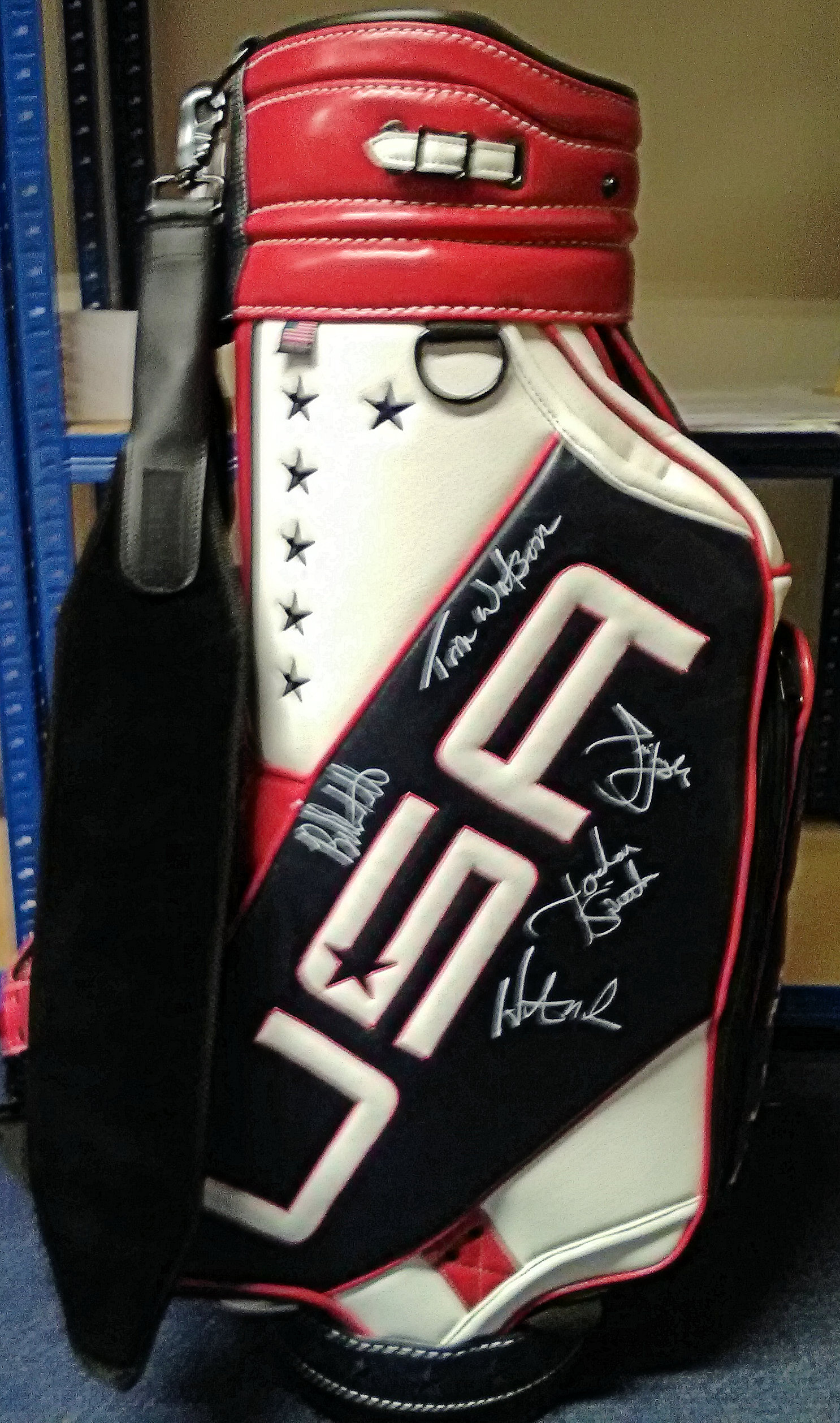 Golf Tom Watsons Golf Staff bag made specially for the 2014 Ryder Cup held at Gleneagles, this is - Image 3 of 3