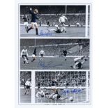Scotland 1967, Football Autographed 16 X 12 Edition, A Superb Photo Depicting A Montage Of Images