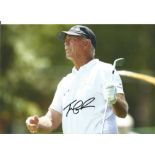 Golf Tom Lehman signed 12x8 colour photo pictured in action. Good Condition. All autographed items