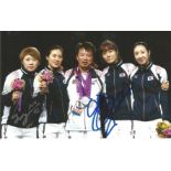 Olympics Jung Hyo Jung and Choi in Joeng signed 6x4 colour photo of the silver medallist in the