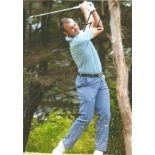 Golf Hugo Leon signed 12x8 colour photo. The globetrotting golfer has played on the South