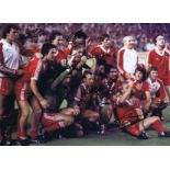 Nottm Forest 1979, Football Autographed 16 X 12 Photo, A Superb Image Depicting Players