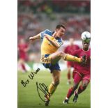 Football Patrick Anderson signed 12x8 colour photo pictured in action for Sweden. Good Condition.