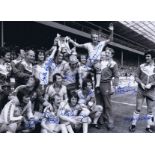 Southampton 1976, Football Autographed 16 X 12 Photo, A Superb Image Depicting Players Celebrating