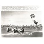 Motor Racing Jim Clark original 7x9 United press black and white photo 1/10/67 Watkins Glen N. Y