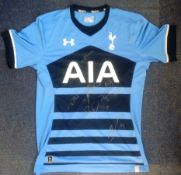 Football Tottenham Hotspur multi signed 2015/16 away shirt 7 signatures includes Harry Kane,