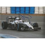 Motor Racing Jenson Button signed 12x8 colour photo pictured driving for McLaren. Good Condition.