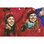 Olympics Denise Feierabend signed 6x4 colour photo of the gold medallist in the Women's team