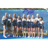 Olympics Jessica Eddie signed 6x4 colour photo of the silver medallist in the Women's Eight rowing