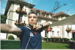 Olympics Juan Holgado signed 6x4 colour photo of the gold medallist in the Archery team event at the