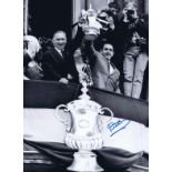 Dave Mackay 1967, Football Autographed 16 X 12 Photo, A Superb Image Depicting Mackay And His