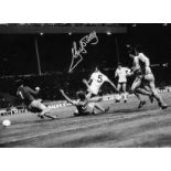 Football Ricky Villa signed 16x12 black and white photo pictured scoring his iconic goal for Spurs