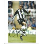 Football Jermaine Jenas signed 10x8 colour photo pictured in action for Newcastle United. Good