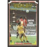 Football Queens Park Rangers v Tottenham Hotspur vintage programme FA Cup Final Replay Wembley