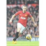 Tom Cleverley signed 12x8 colour photo. Good Condition. All autographed items are genuine hand