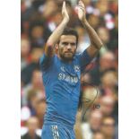 Juan Mata signed 12x8 colour photo. Good Condition. All autographed items are genuine hand signed