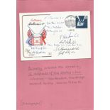 Gallantry FDC signed by 12. Including John Bamford, John Bridge, Frederick Fairfax, Kenneth Farrow