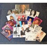 TV/Radio signed collection. Includes Martha Holmes, Katy Hill, Noel Edmonds and more. Good