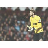 David de Gea signed 12x8 colour photo. Good Condition. All autographed items are genuine hand signed