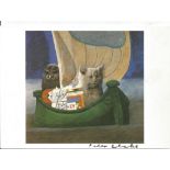 Peter Blake signed greetings card. Good Condition. All autographed items are genuine hand signed and