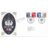 Ray Laidlaw signed Scottish rugby XV triple crown FDC. Good Condition. All autographed items are