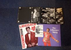 Liberace UNSIGNED Ephemera. Includes candid photos. Good Condition. All autographed items are