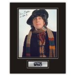 Stunning Display! Dr. Who Tom Baker hand signed professionally mounted display. This beautiful