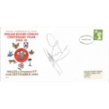 Jeff Squire signed Welsh Rugby Union Centenary year FDC. Good Condition. All autographed items are