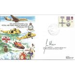 50th Anniversary of the RAF Rescue Services 6 February 1991 signed FDC No. 567 of 1000. Signed by