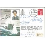 Karl Donitz signed historic aviator cover HA22 Sqn Ldr Bulloch. Good Condition. All autographed