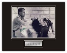 Stunning Display! Alien Ian Holm hand signed professionally mounted display. This beautiful