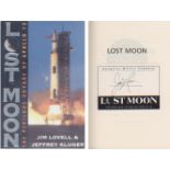 Apollo 13 James Lovell. Hardback copy of Lovell's autobiography, 'Lost Moon'. Good Condition. All