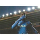 Demba Ba signed 12x8 colour photo. Good Condition. All autographed items are genuine hand signed and