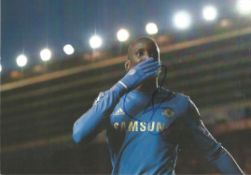Demba Ba signed 12x8 colour photo. Good Condition. All autographed items are genuine hand signed and