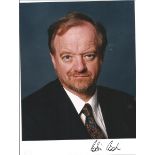 Robin Cook signed 8x6 colour photo. Good Condition. All autographed items are genuine hand signed