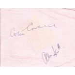 Colin Cowdrey signed album page. Good Condition. All autographed items are genuine hand signed and