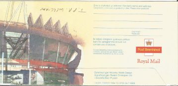 JPR Williams signed The Birthplace of Rugby Football FDC. Good Condition. All autographed items