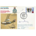 Frank Whittle and David Stirling signed 60th anniversary of the formation of the squadron 15th April