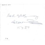 Desmond Tutu signed album page. Good Condition. All autographed items are genuine hand signed and