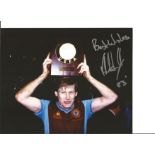 Ken McNaught Aston Villa Signed 10 x 8 inch football photo. Good Condition. All autographed items