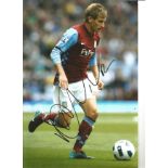 Marc Albrighton Aston Villa Signed 12 x 8 inch football photo. Good Condition. All autographed