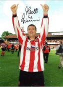 Mathew Le Tissier Southampton Signed 16 x 12 inch football photo. Good Condition. All autographed